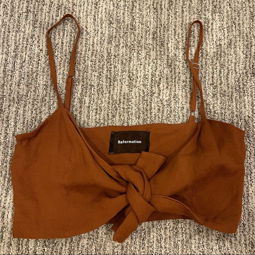 Reformation tie top